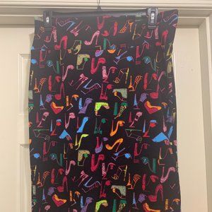 LuLaRoe Cassie Skirt 2XL NWOT FUN PRINT!!